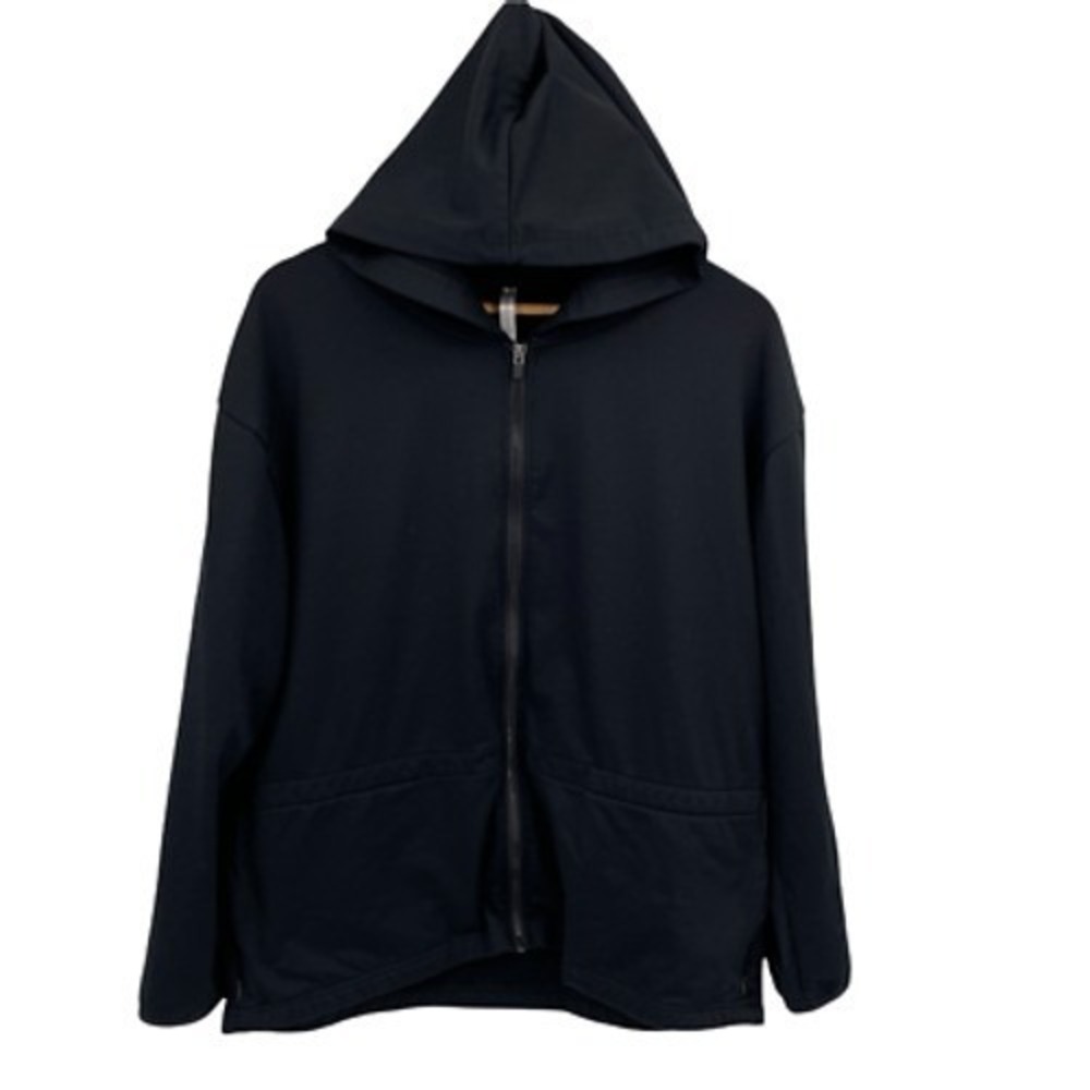 Fabletics Athletic Jacket Womens Large Black Polyester Fleece Lined Pockets - Picture 2 of 12